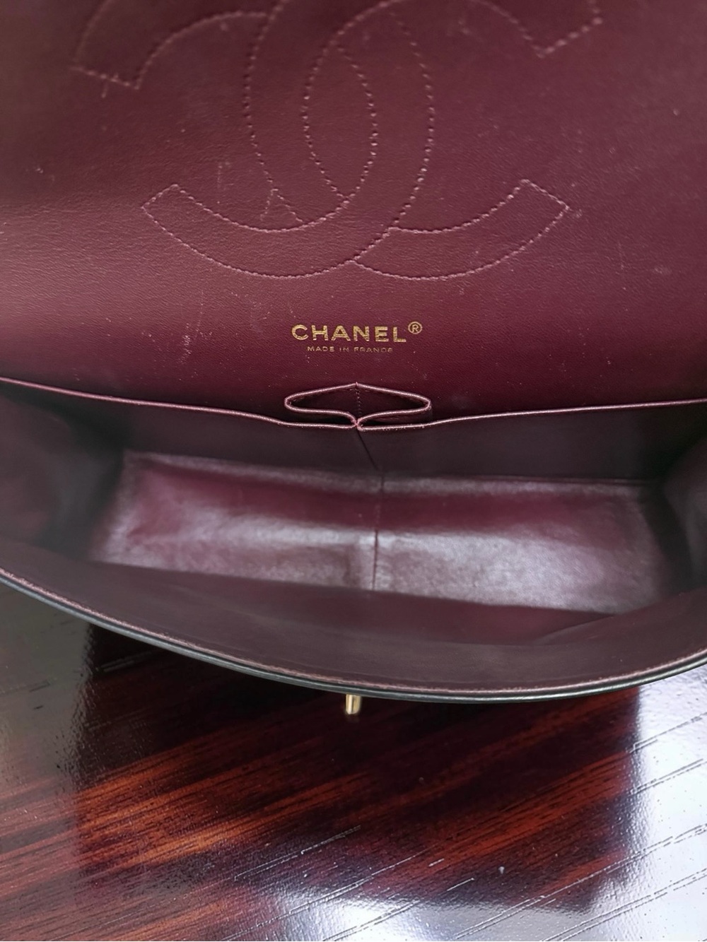 Chanel Classic Double Flap Bag Quilted Lambskin Jumbo - Picture 9 of 15